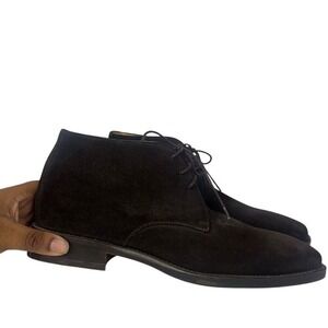 Norbert Bottier Dark Brown Suede Chukka Boots Classic‎ Dress Boots Size 44